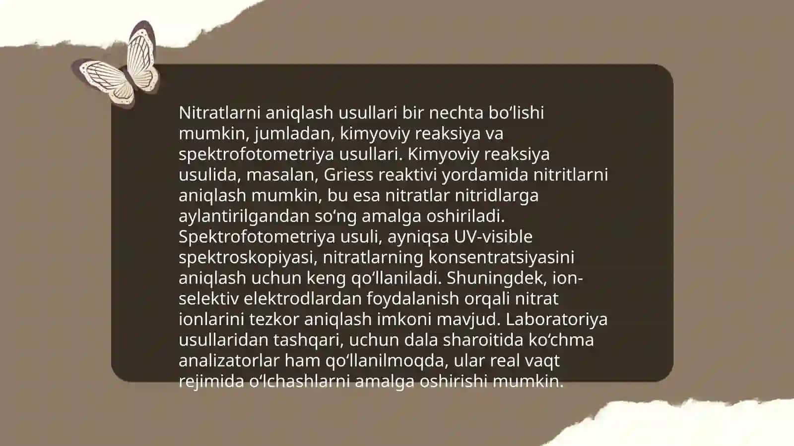 Savzavot va poliz mahsulotlar tarkibidagi nitratni aniqlash 3