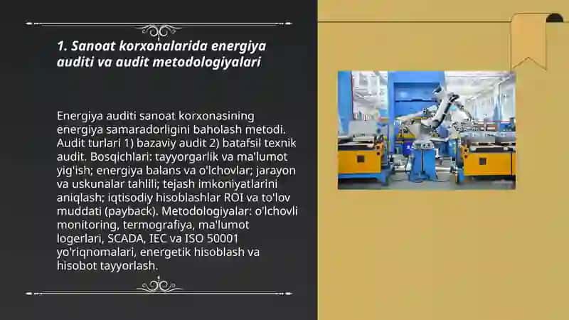 Sanoat korxonalarida energiya menejmenti 3