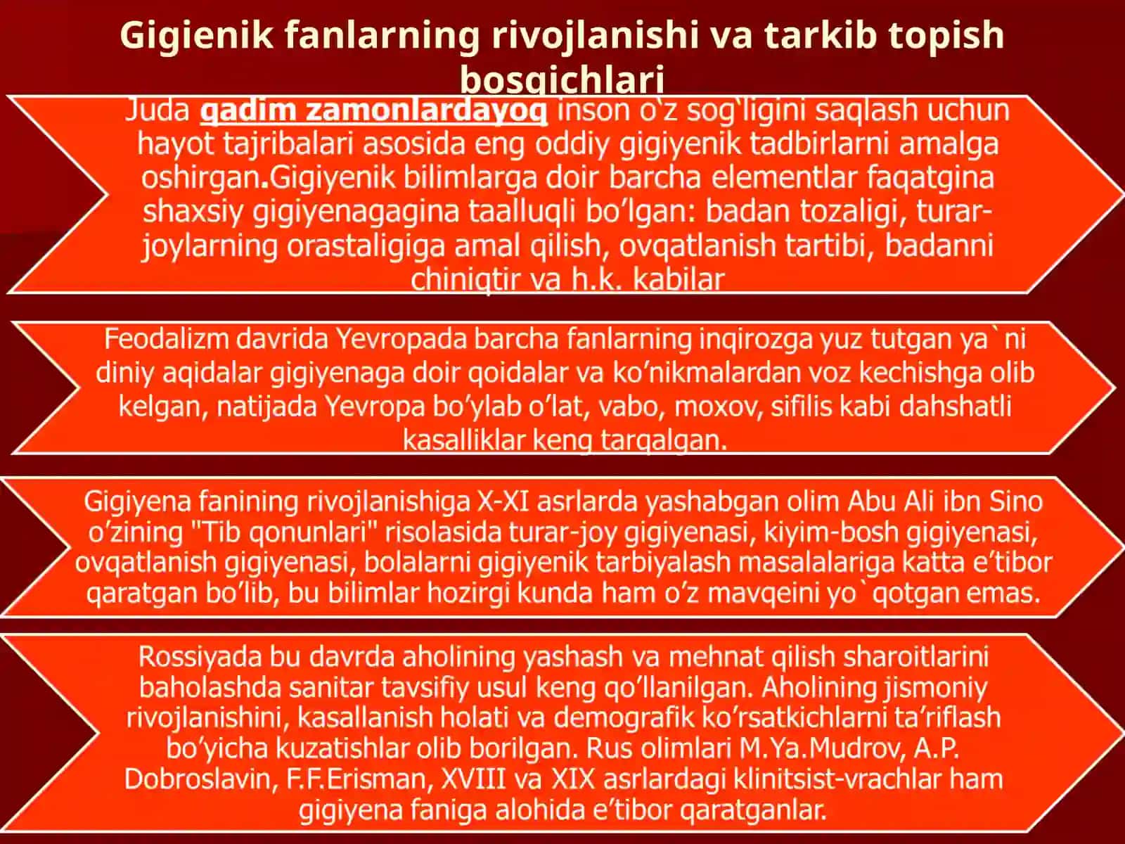 Zamonaviy gigiyena va tibbiy ekologiya, ularning tibbiyotdagi o‘rni 3