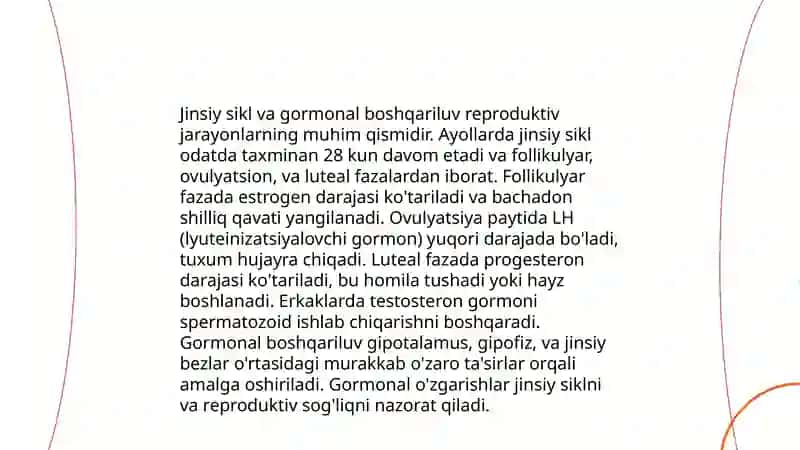 Jinsiy siklning gormonal boshqariluvi mexanizmi 3