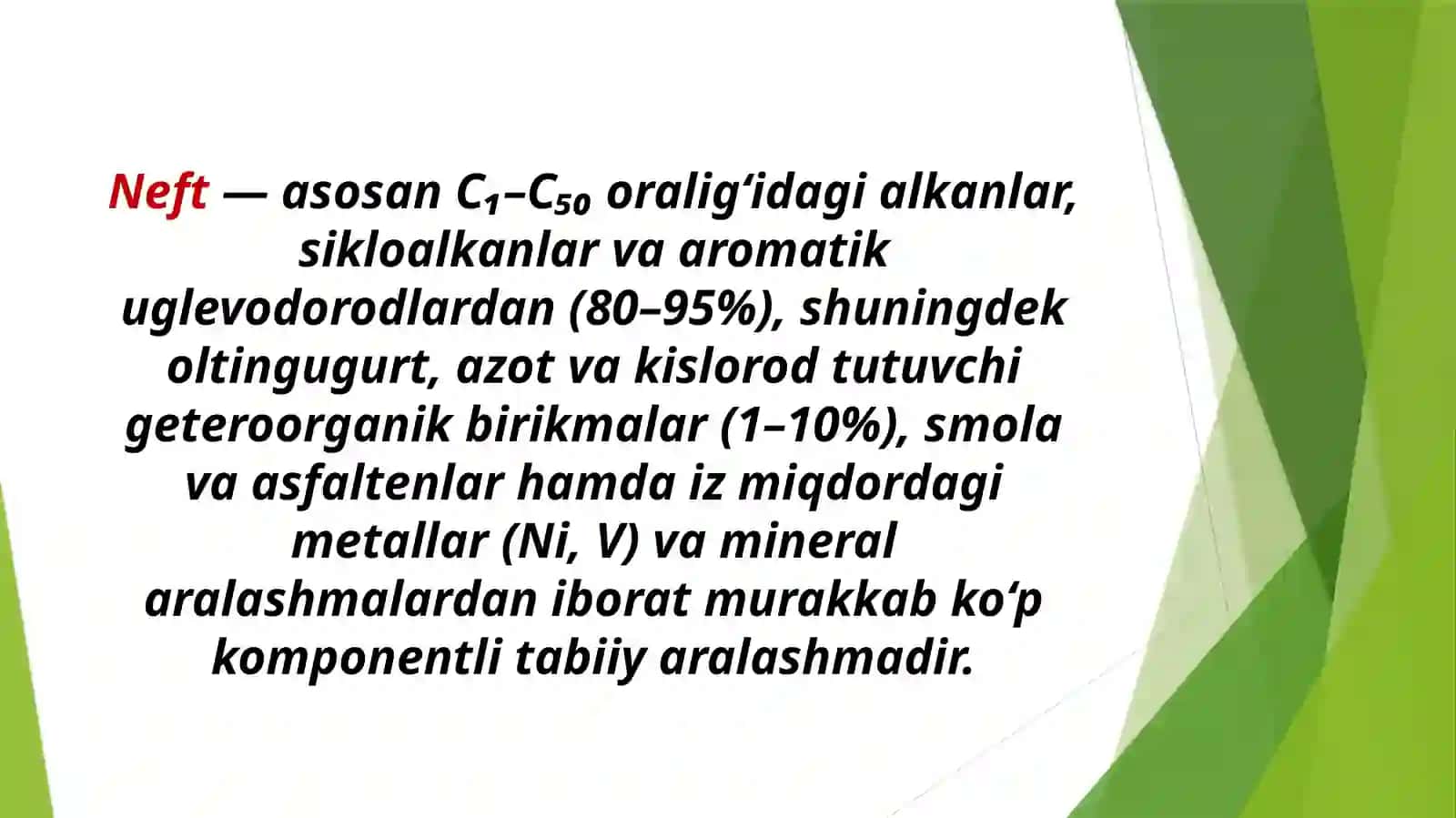 NEFT VA UNI QAYTA ISHLASH KORXONALARI 3