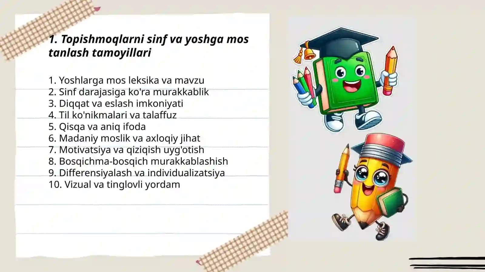 Topishmoq, latifa, tez aytishni oʻqitish metodikasi 3