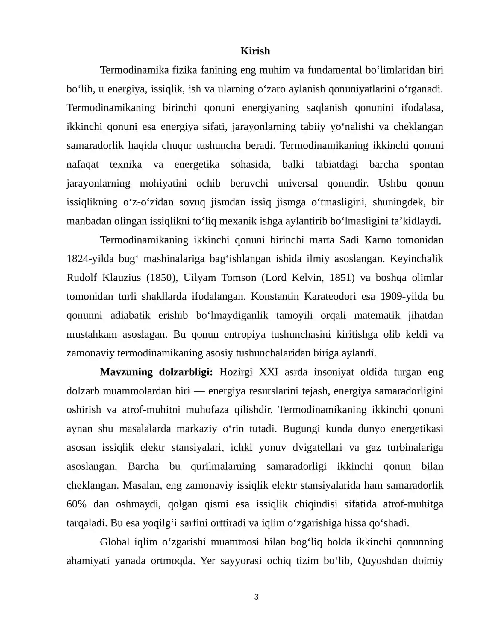 Termodinamikaning ikkinchi qonuni 3