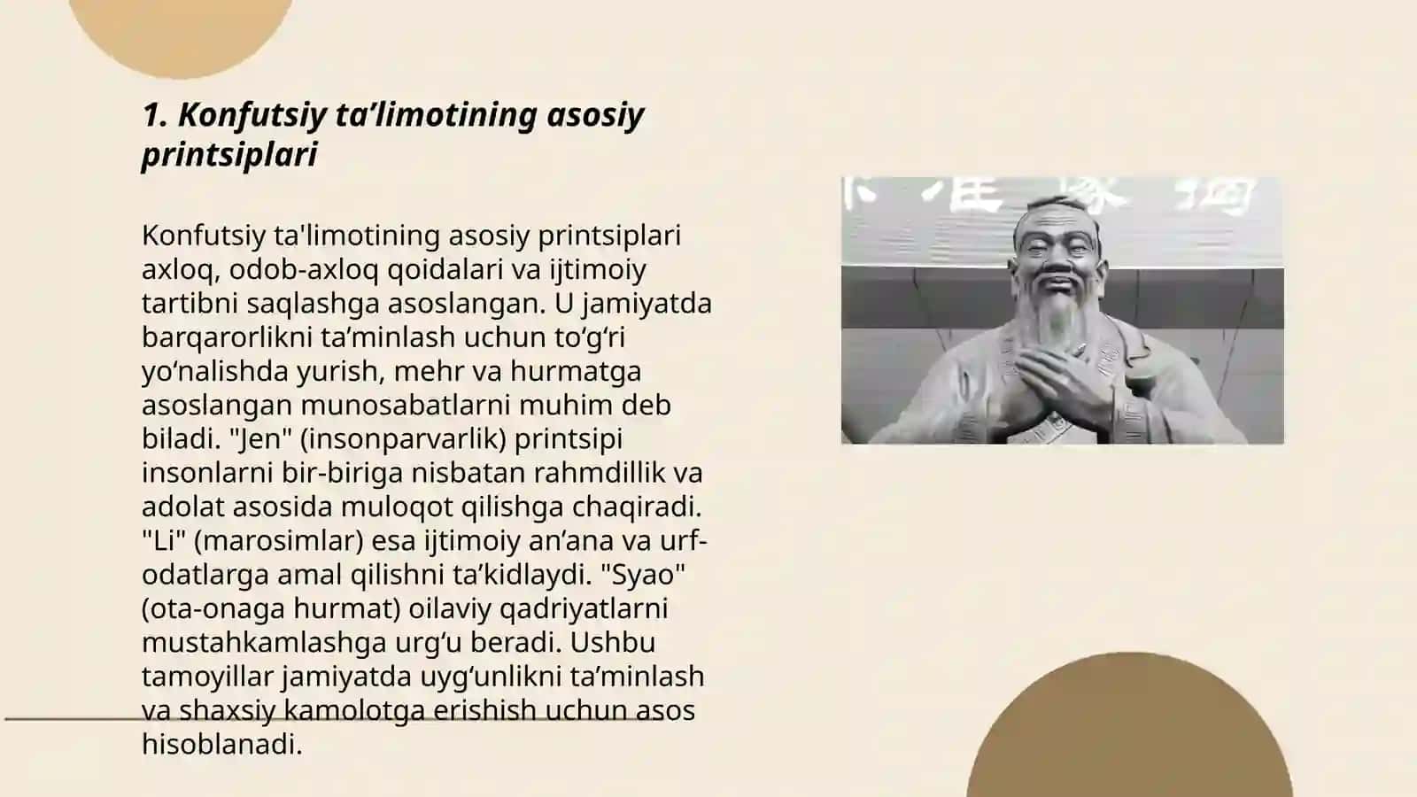 Konfutsiylik ta’limoti an’ana va marosimlar 3