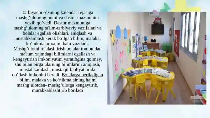 Maktabgacha ta’lim tashkilotlaridata’lim – tarbiya ishlari 3