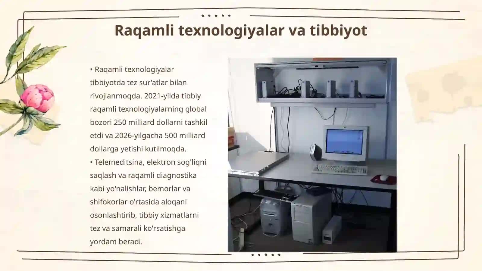 Tibbiyotdagi yangiliklar haqida taqdimot qilish 3