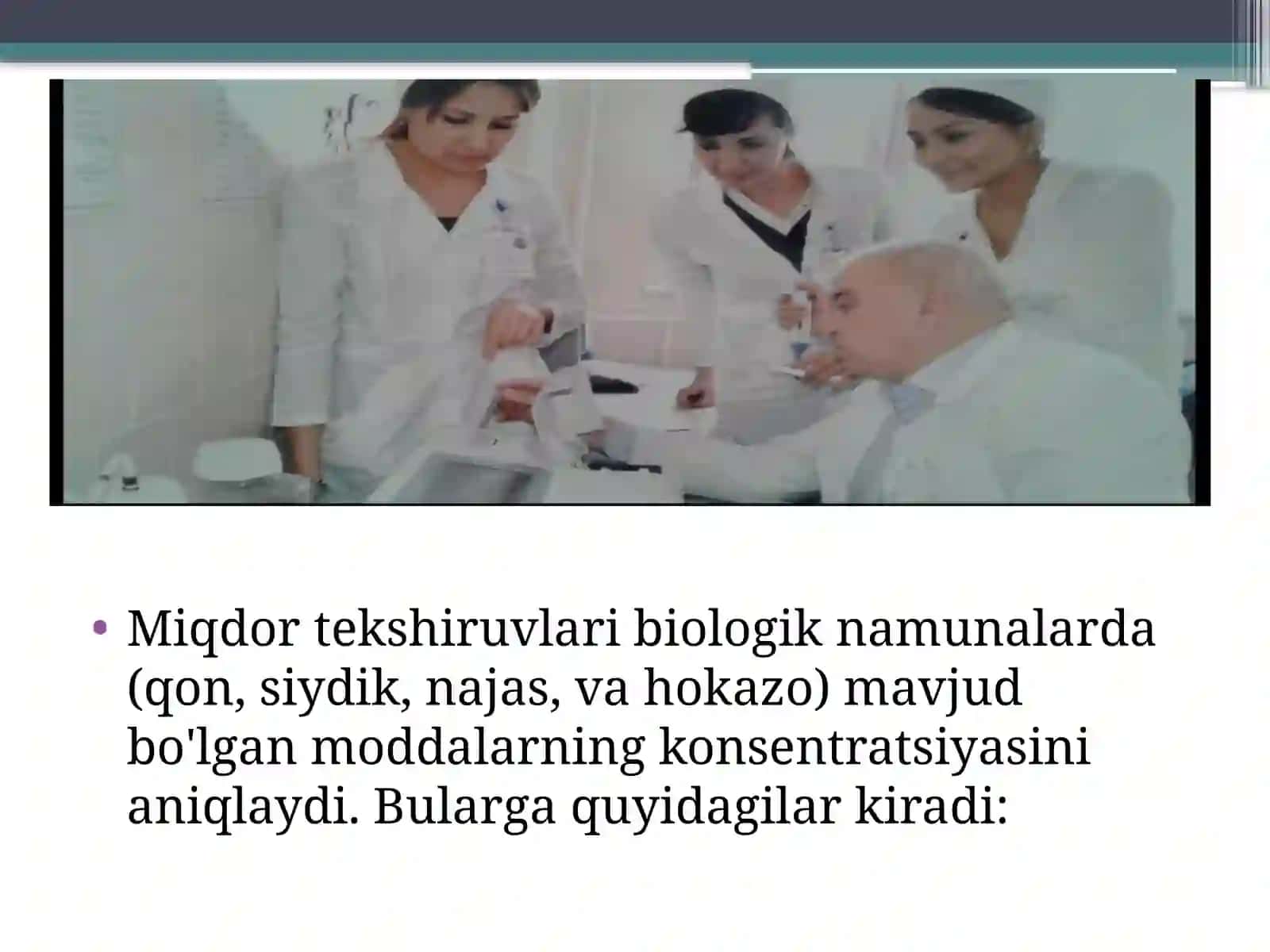 Klinik labarator diagnostikada miqdor va sifat tekshiruvlari 3