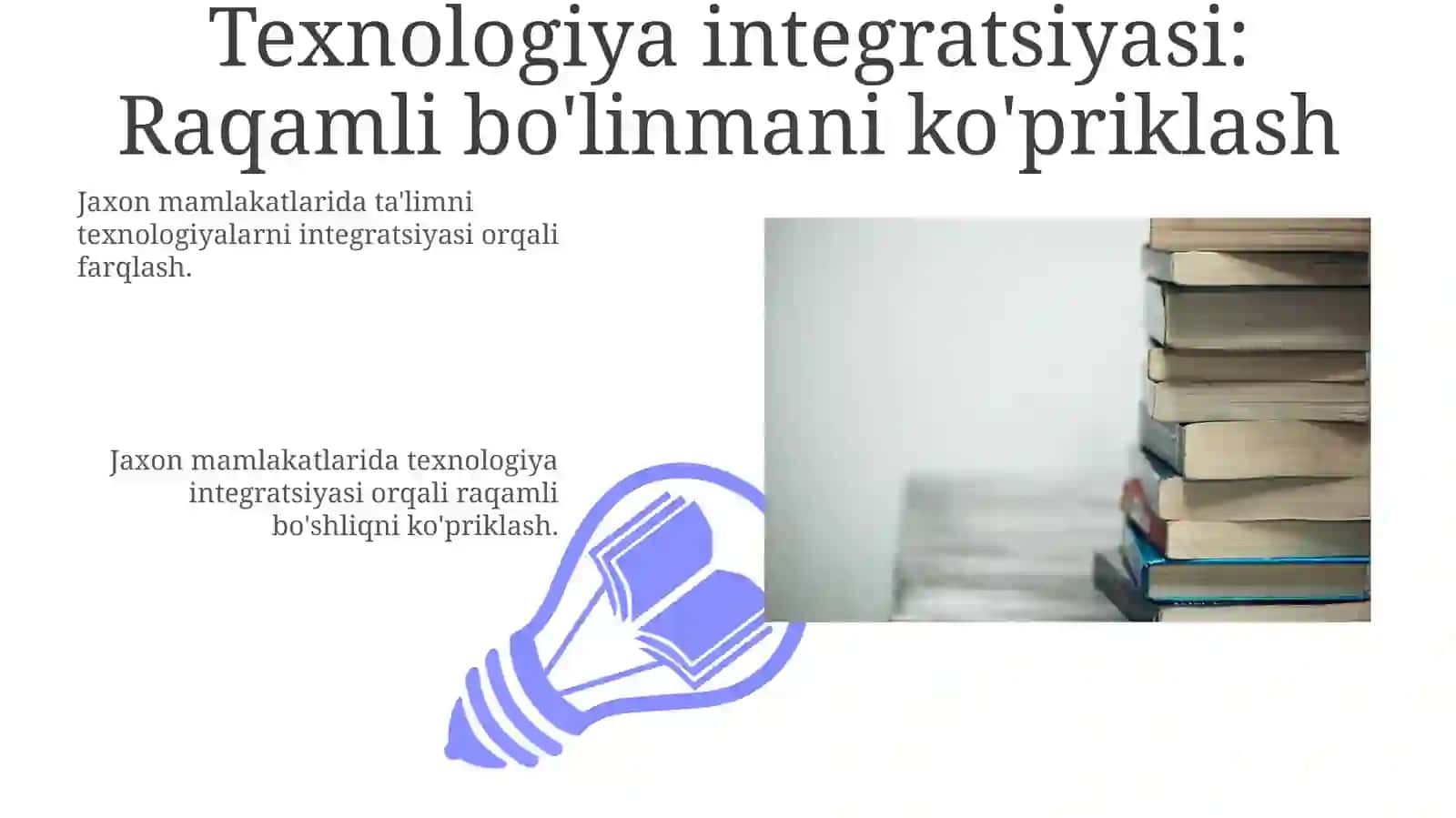 Jaxon mamlakatlarida taʼlimni integratsiyalash va differensiyalash muammolari 3