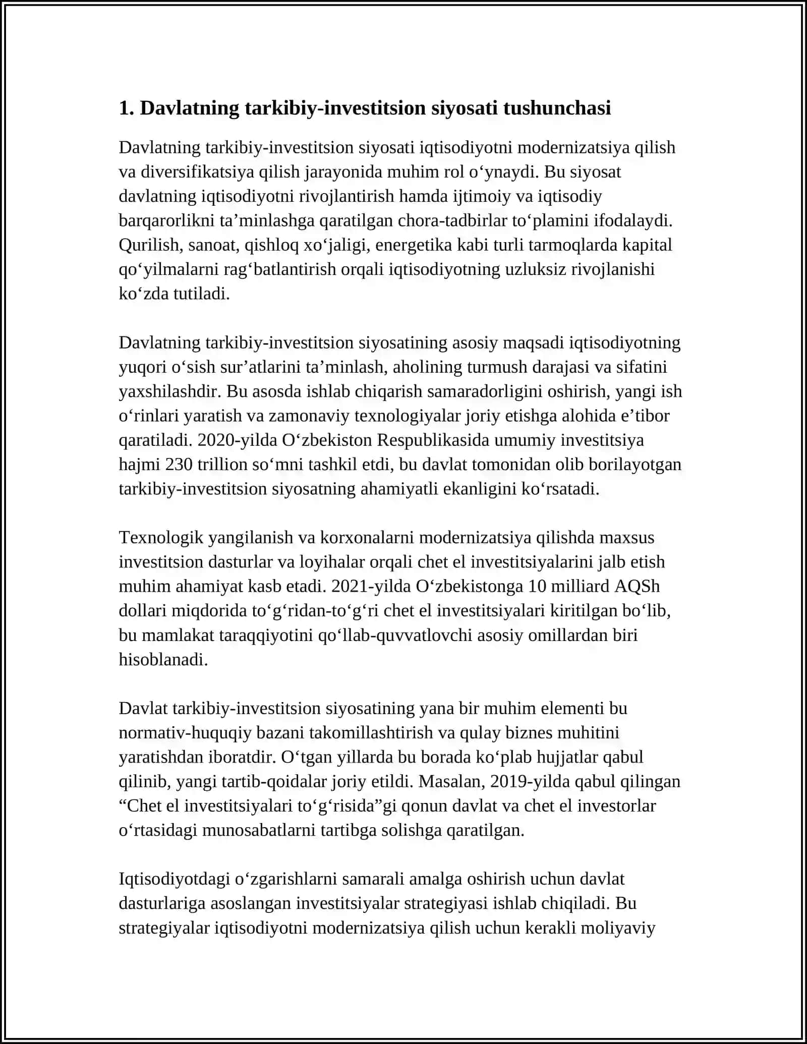 DAVLATNING TARKIBIY-INVESTISION SIYOSATI 3