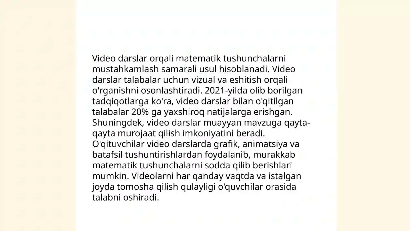 Video darslar va onlayn kurslar matematika o'qituvchilari uchun 3