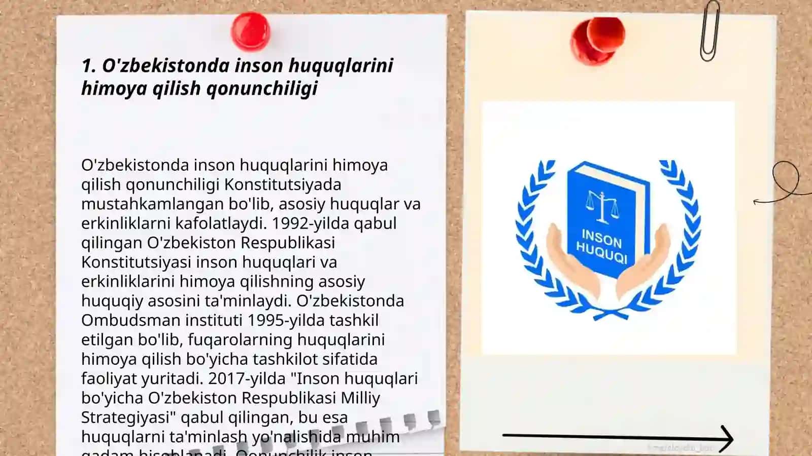O'zbekistonda inson huquqlari va erkinliklari kafolatlarining yaratilishi 3