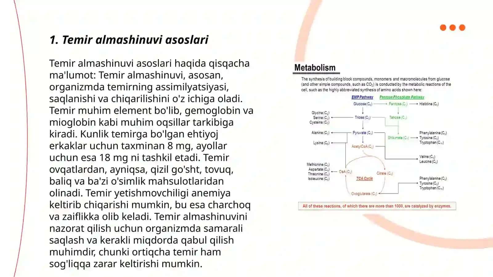 Temir almashinuvi biokimyosi 3