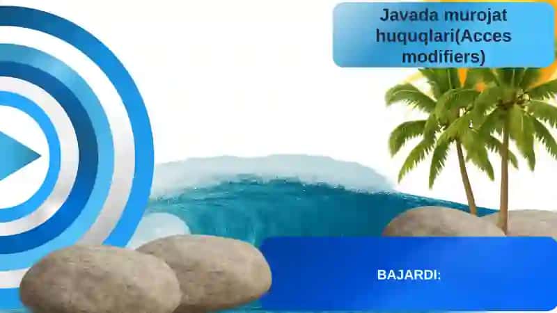 JAVADA MUROJAT HUQUQLARI;DASTURLASH 3