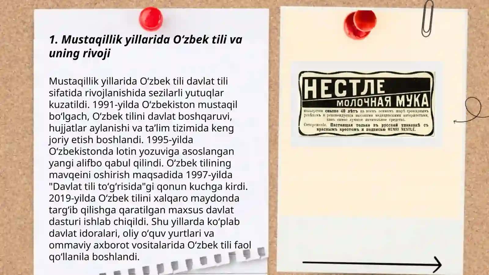 Mustaqillik yillarida Oʻzbek tili va uning rivoji 3