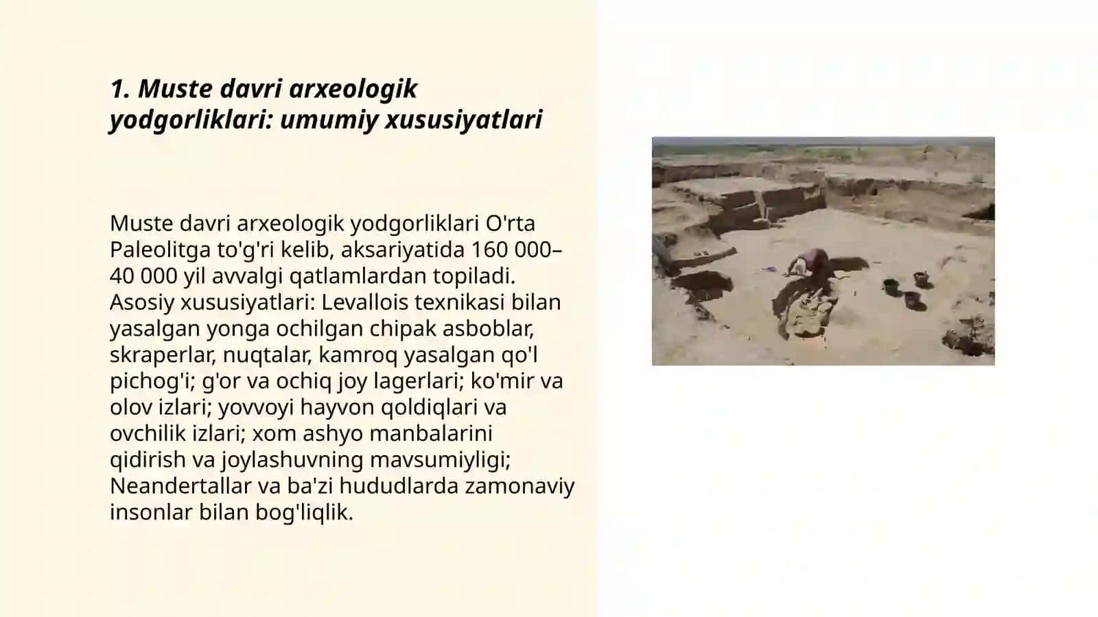 Muste davri arxeologik yodgorliklari 3
