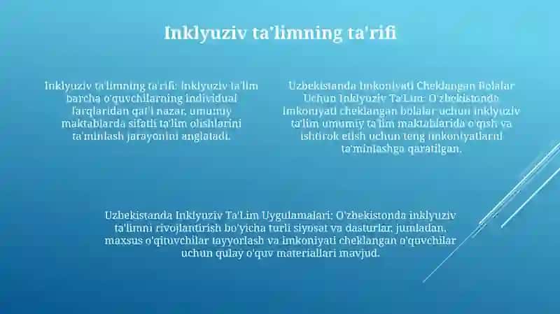Inklyuziv Ta'lim O'quv Qitobnomasi 3