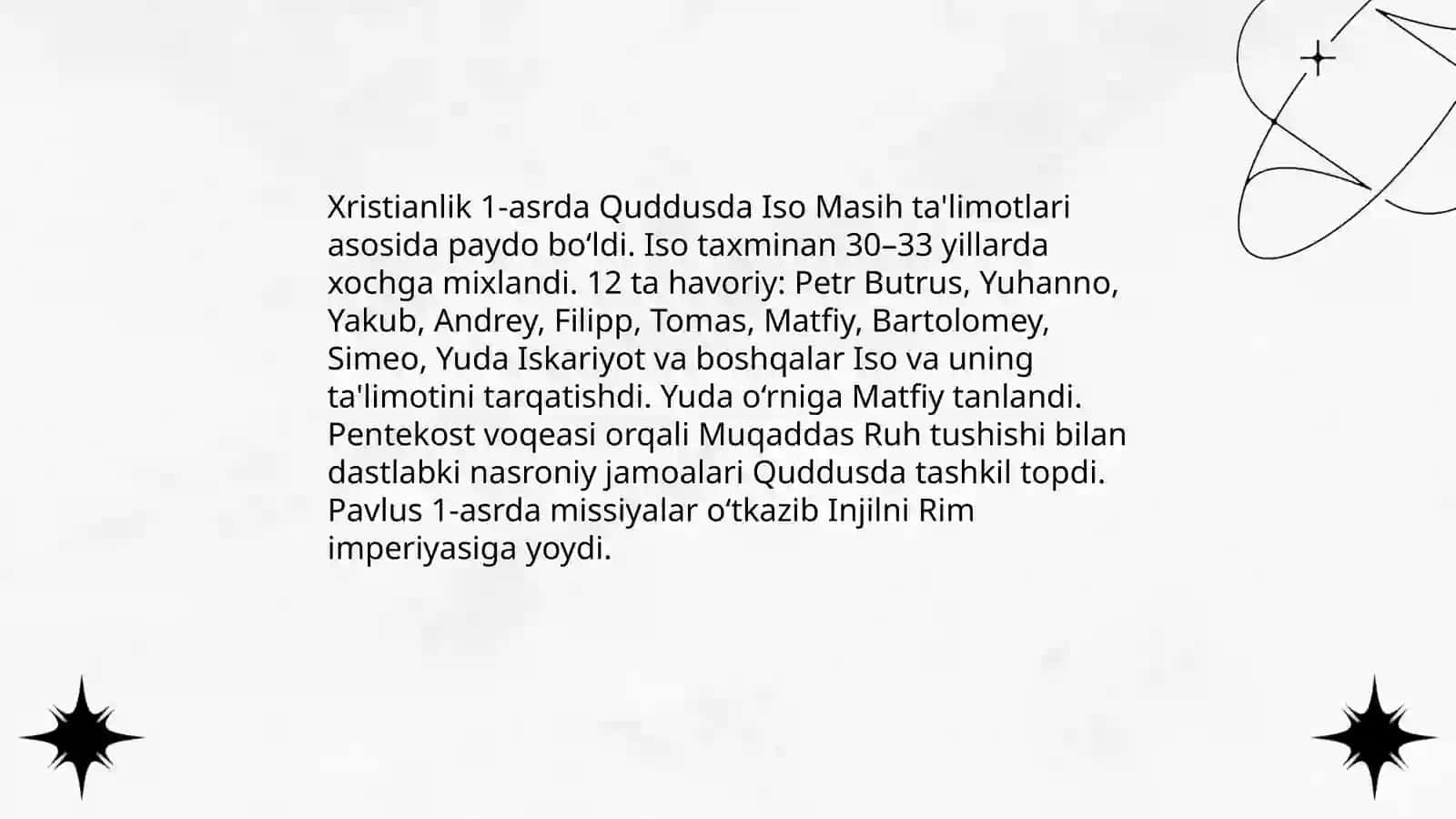 Xristianlik dini tarixi va asosiy gʻoyalari 3