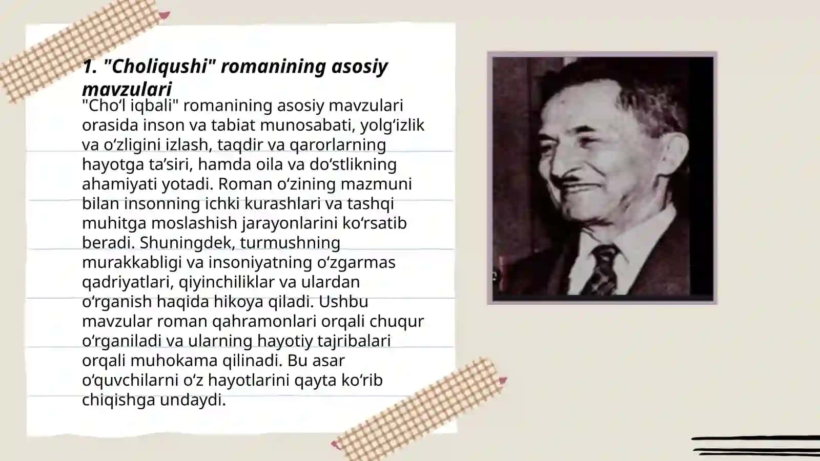 Choliqushi romanining taʼlimiy va tarbiyaviy tomonlari 3