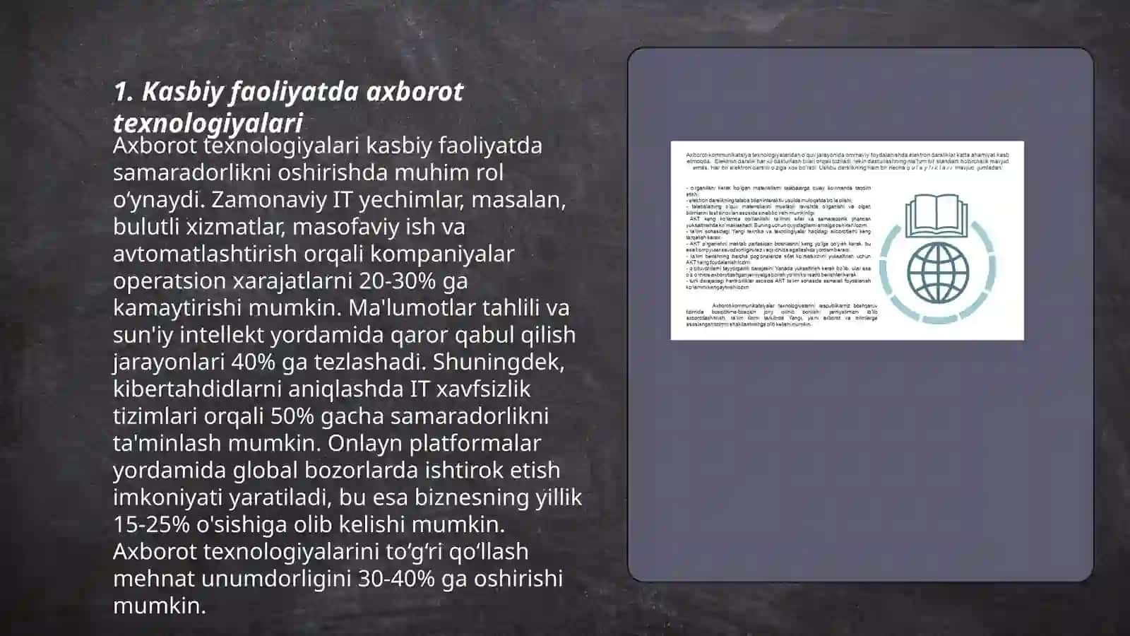 Kasbiy faoliyatda zamonaviy axborotkommunikatsiya texnologiyalaridan foydalanish 3