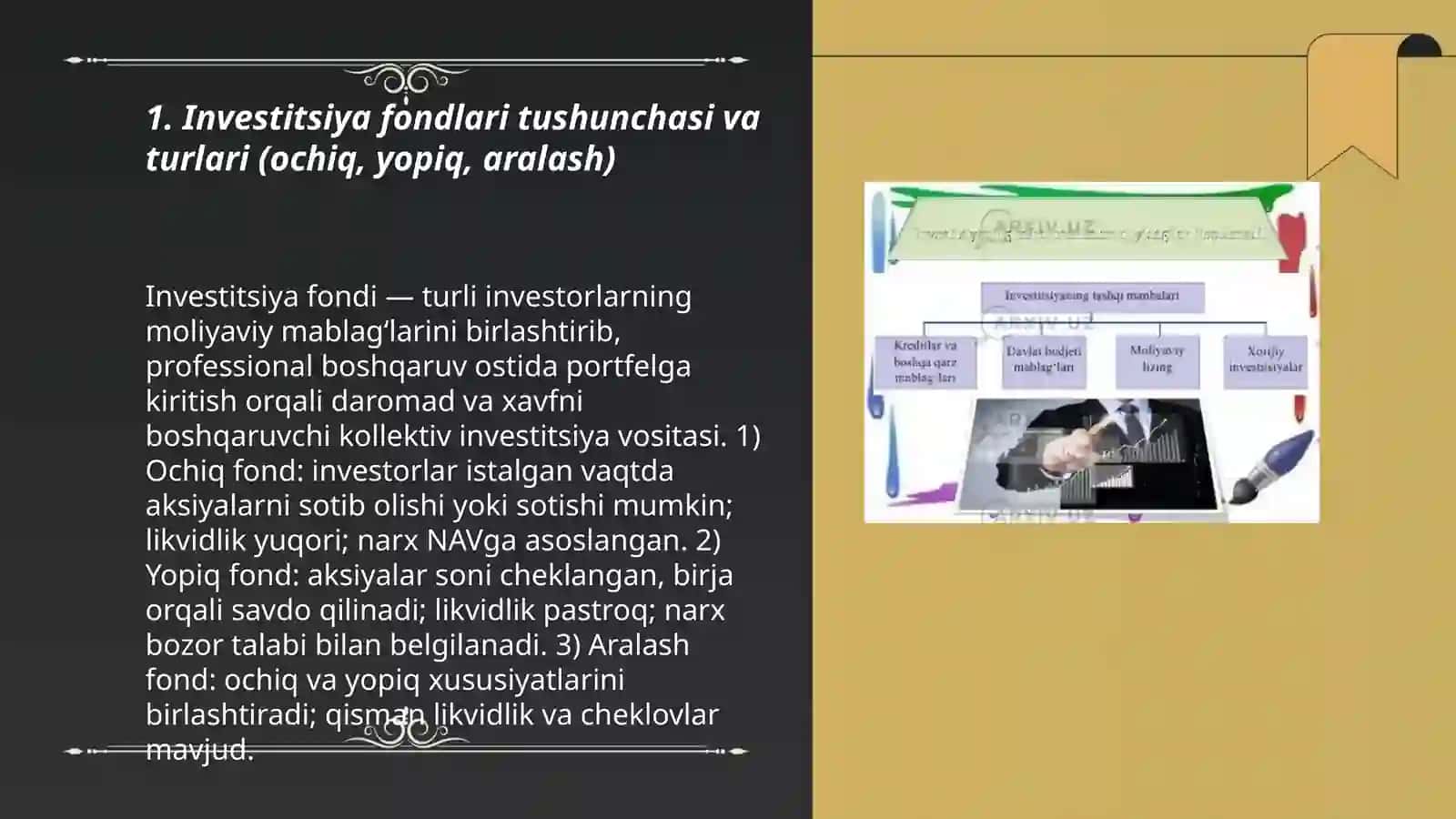 Investitsiya fondlari va ularning faoliyati 3
