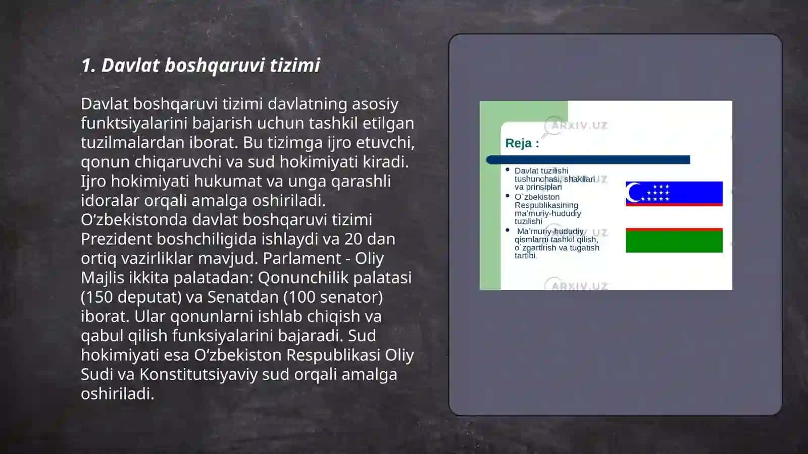 Davlat boshqaruvi tizimi 3