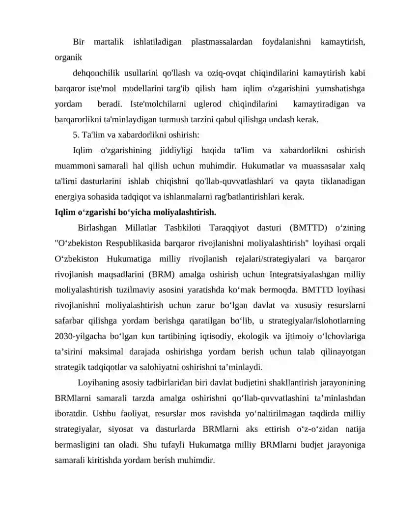 Iqlim o'zgarishi oqibatlari 3