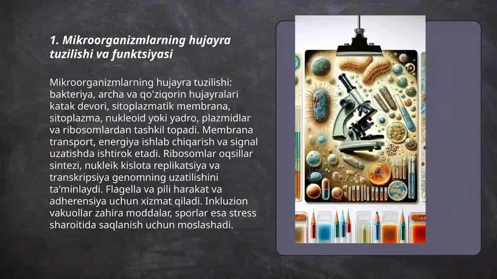 Mikroorganizmlarning fiziologiyasi 3