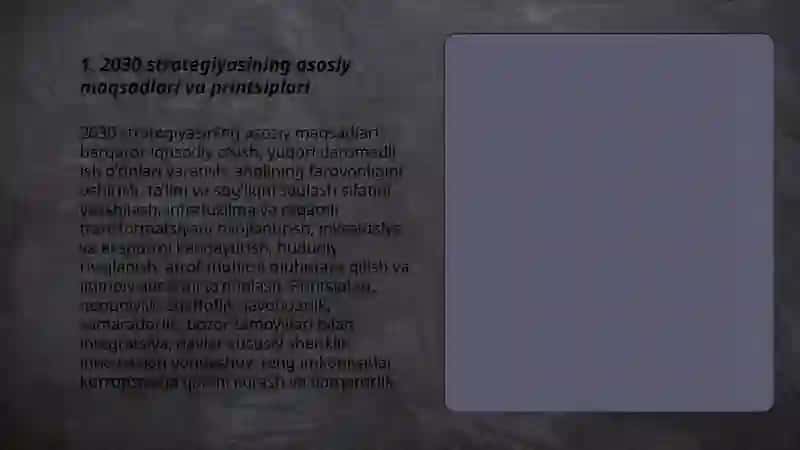 Ozbekiston Respublikasi 2030 strategiyasi haqida 3
