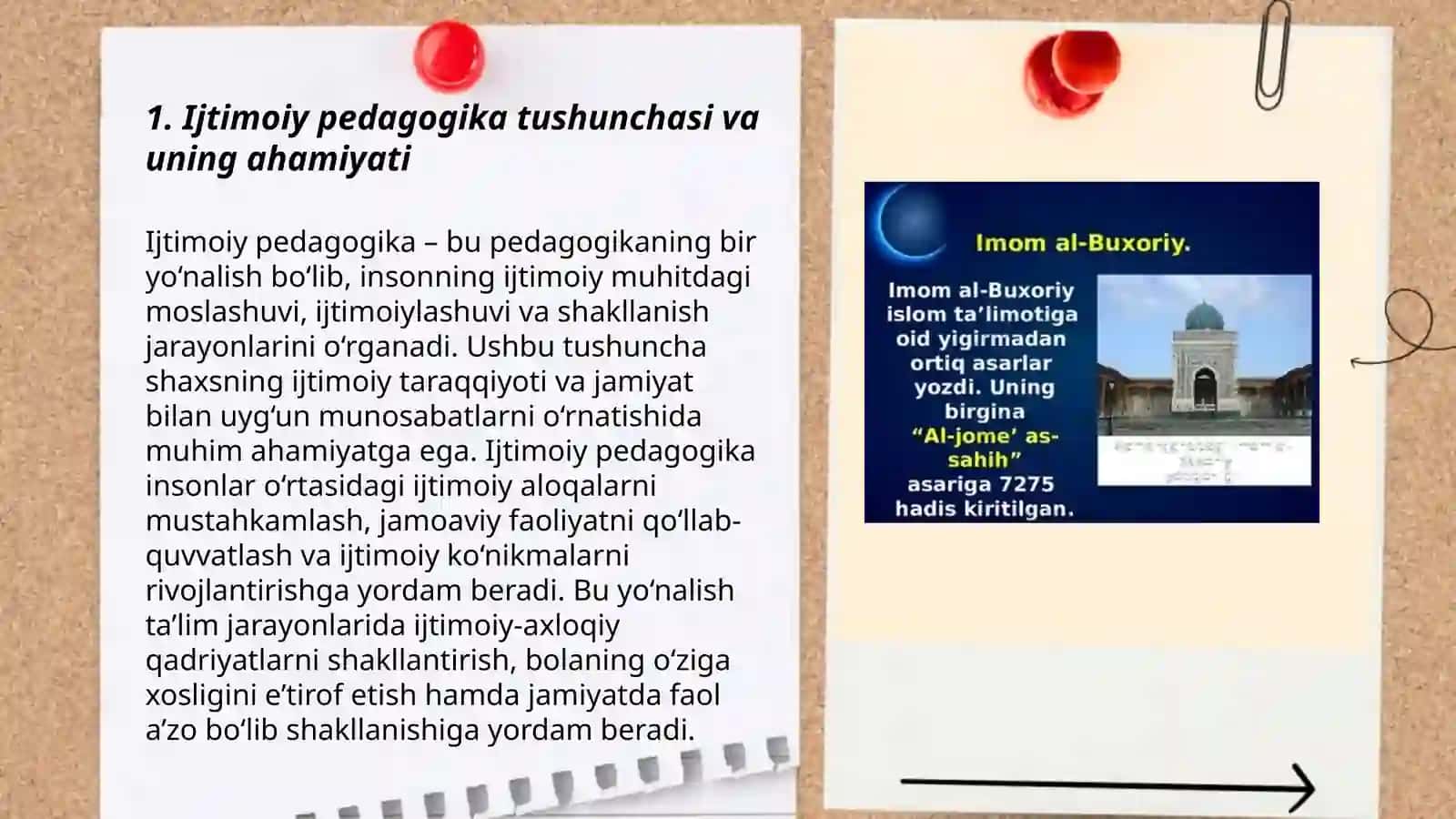 Imom al-Buxoriy hadis ilmida ijtimoiy pedagogik qarashlari 3