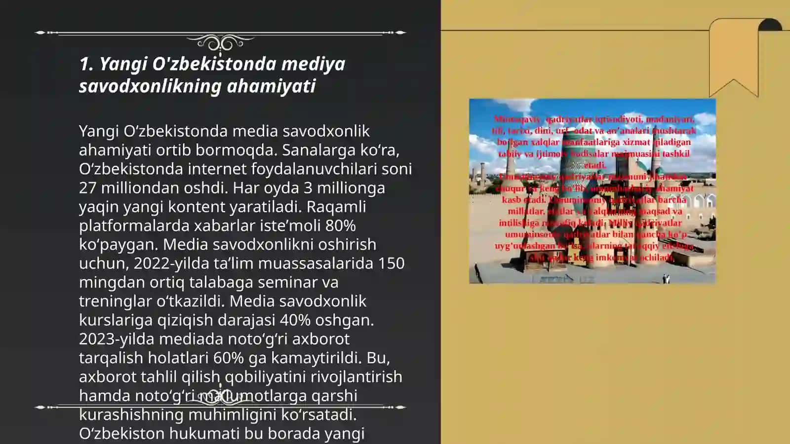 Yangi O'zbekistonda mediya savodxonlik va axborot madaniyati 3