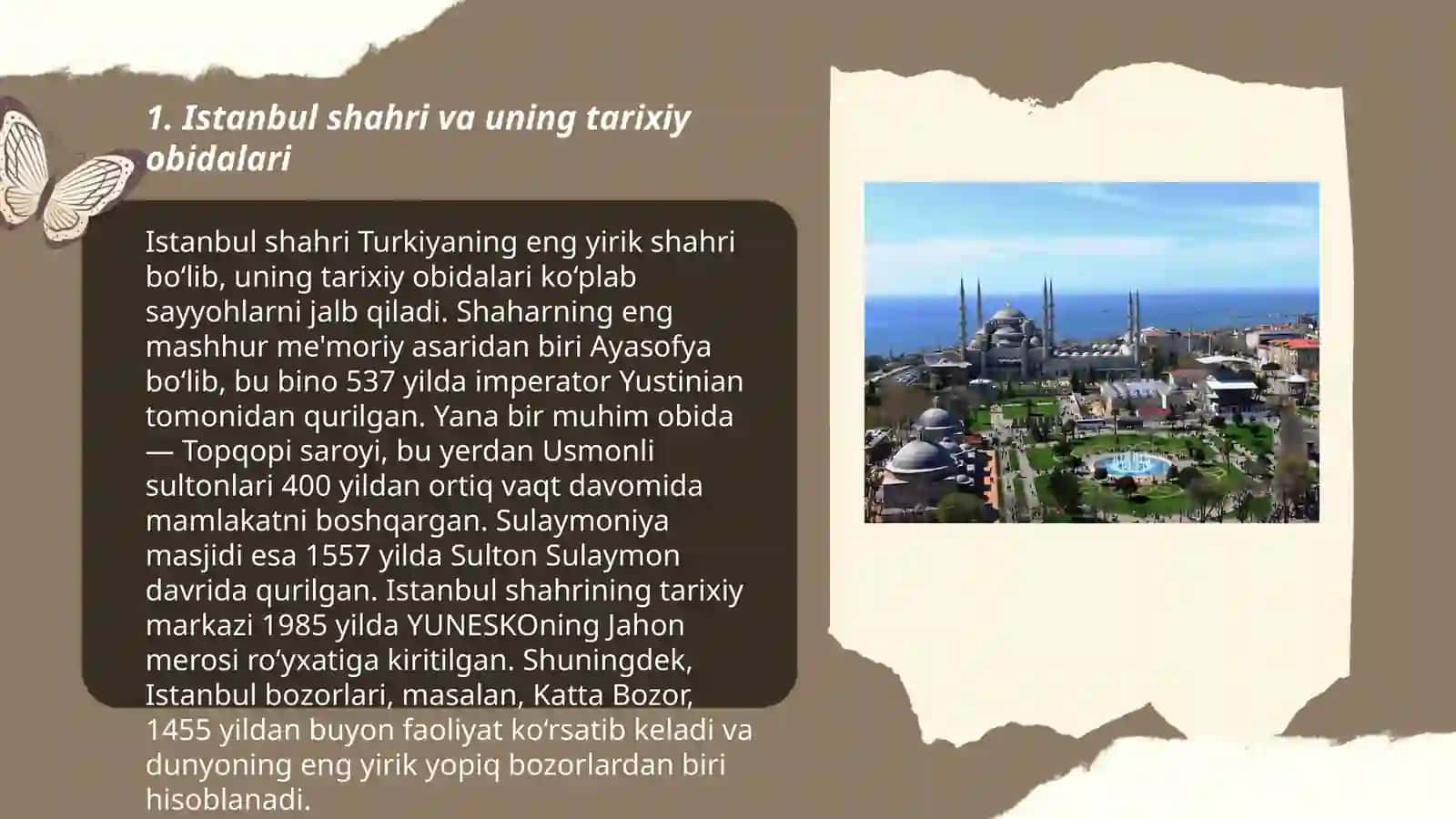 Istanbul shahri va uning tarixiy obidalari 3