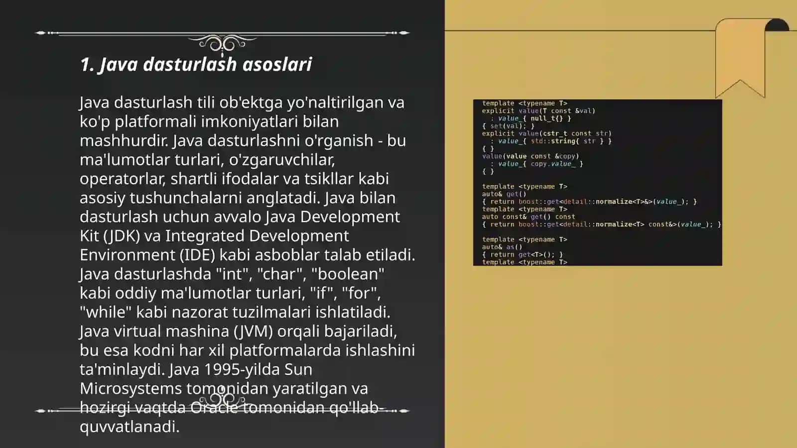 Java dasturlash tilida Nurmuhamedov Botir 3