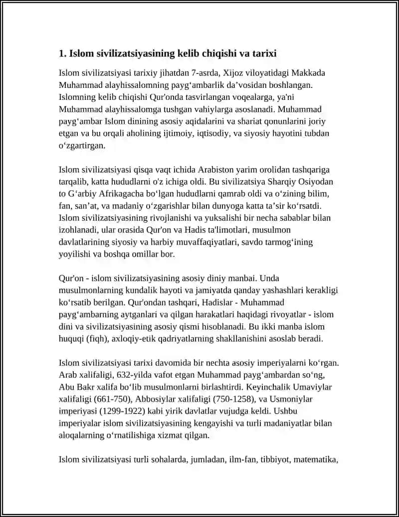 Islom Sivilizatsiyasi 3