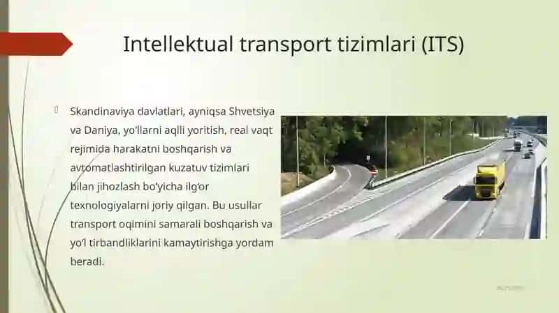 Yevropa davlatlarining avtomobil yo'llarini obodonlashtirish bo'yicha tajribalari 3