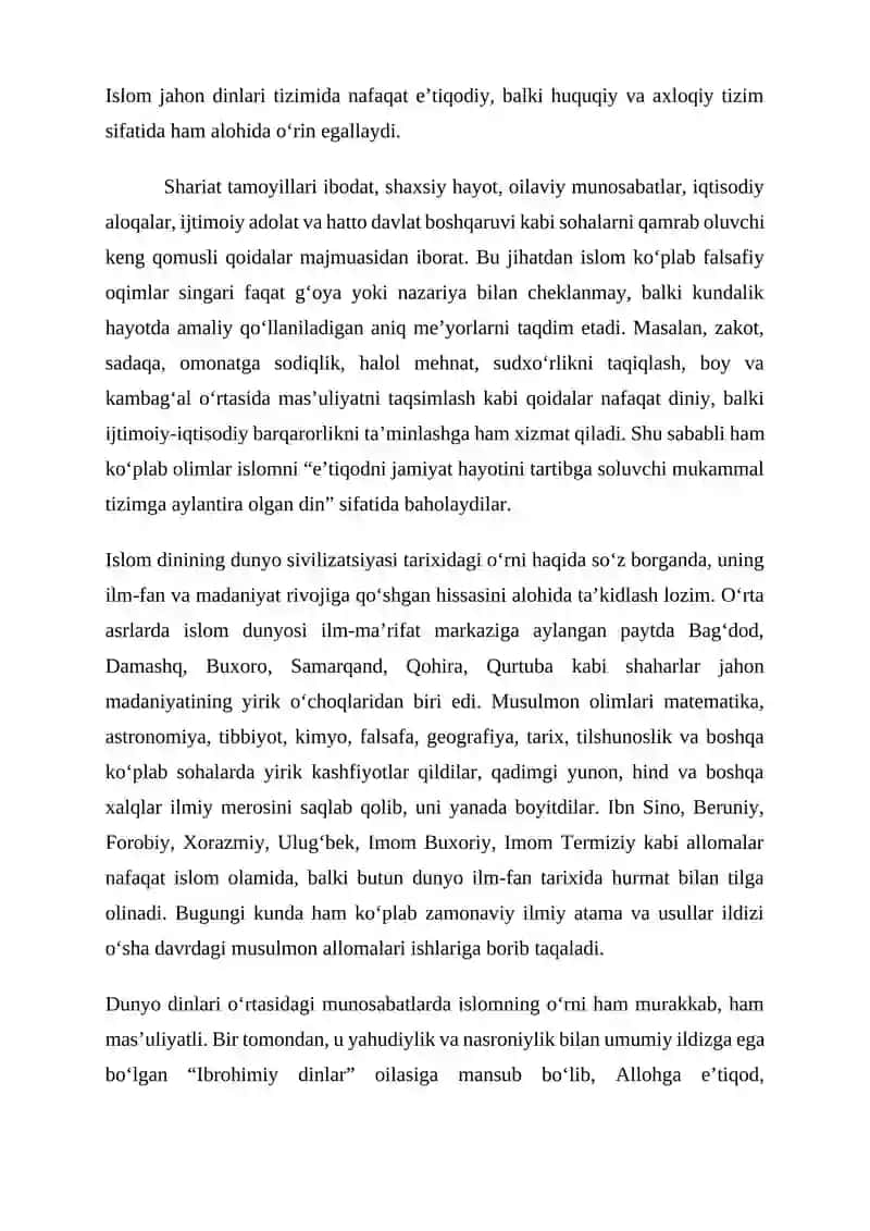 Islom dini tarixi va mohiyati 3