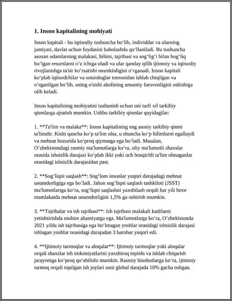 INSON KAPITALI VA UNGA INVESTITSIYALAR KIRITISHNI RIVOJLANTIRISH 3