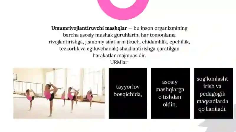GIMNASTIKA UMUMRIVOJLANTIRUVCHI VA ERKIN MASHQLARGA OID ATAMALAR 3