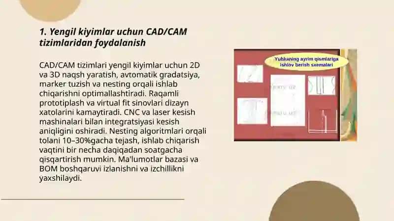 Yengil kiyim tikish texnologiyasini innovatsion usullari 3