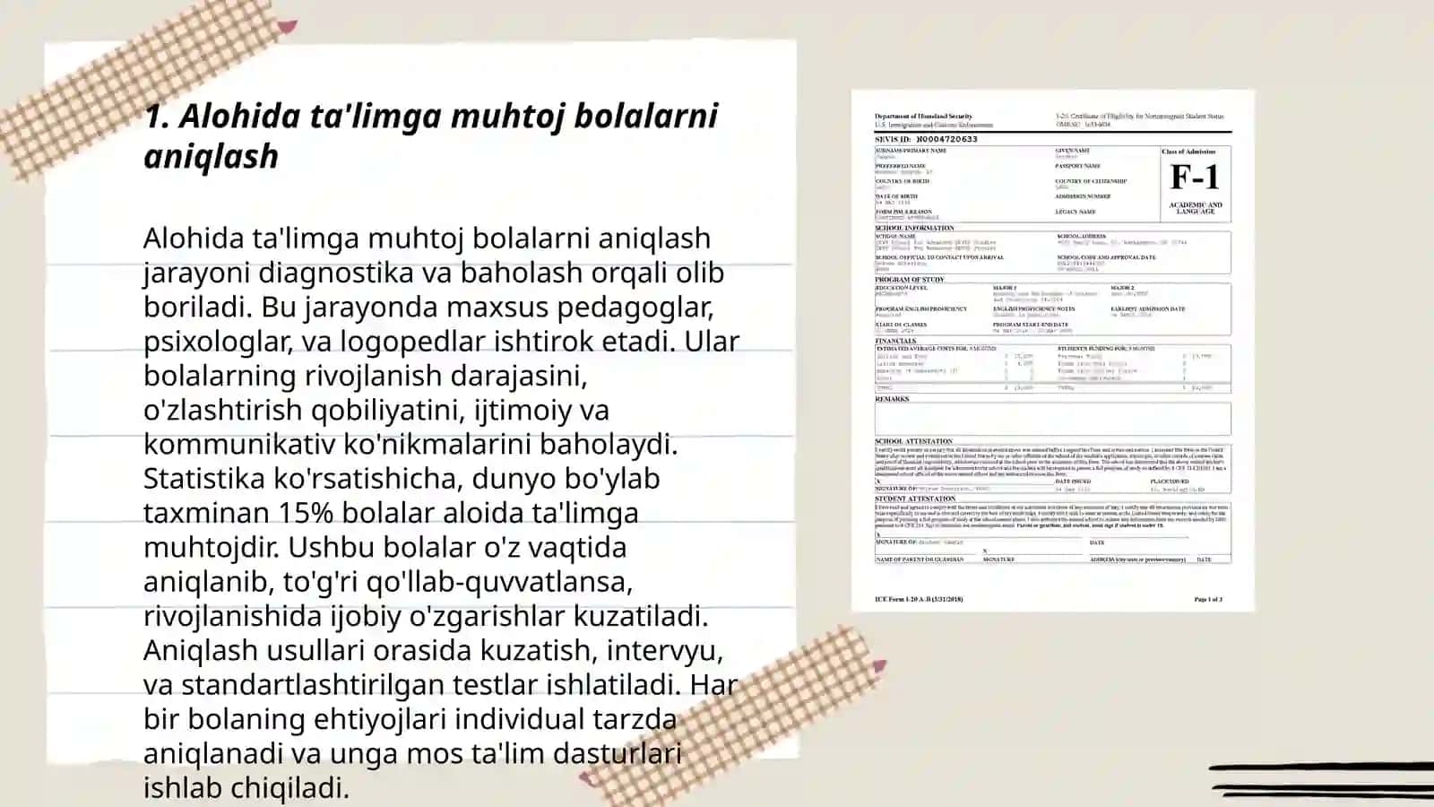 Umum ta'lim tashkilotlarida alohida ta'limga muhtoj bolalar uchun kompleks ta'limni amalga oshirishning asosiy bosqichlari 3
