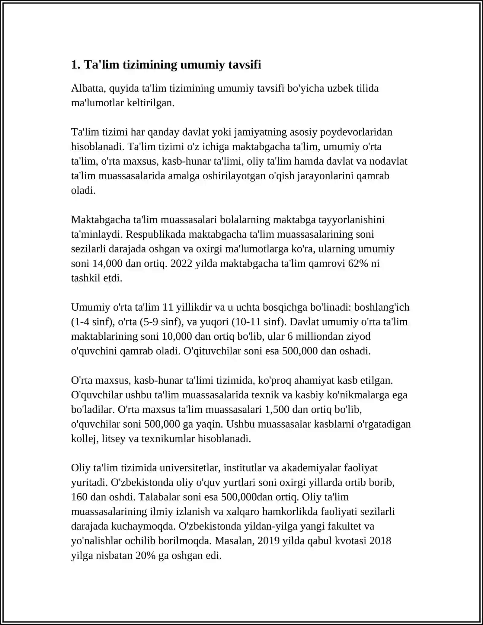 UMUMIY O'RTA TA'LIMNING TAR'RIFI VA MAZMUNI 3