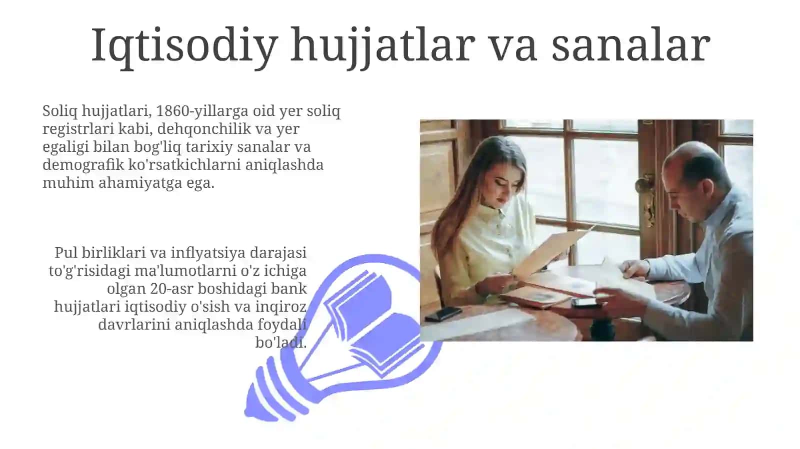 Hujjatlardan tarixiy sanalarni o'rganishda foydalanish 3