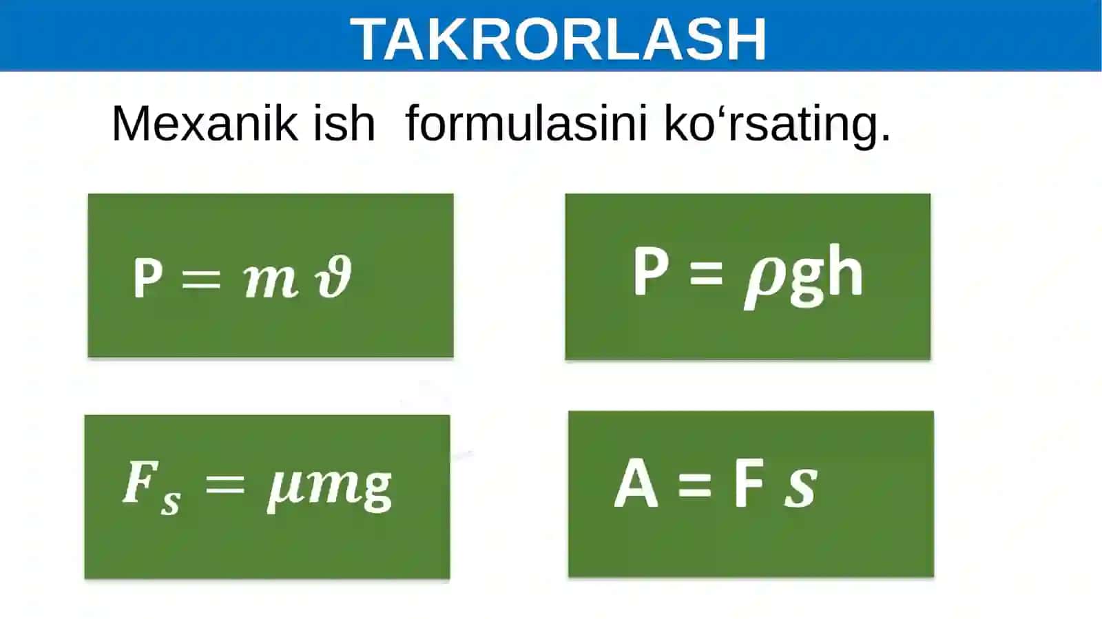 JISMNI KO‘TARISHDA VA SHU MASOFAGA GORIZONTAL KO‘CHIRISHDA BAJARILGAN ISHNI HISOBLASH 3