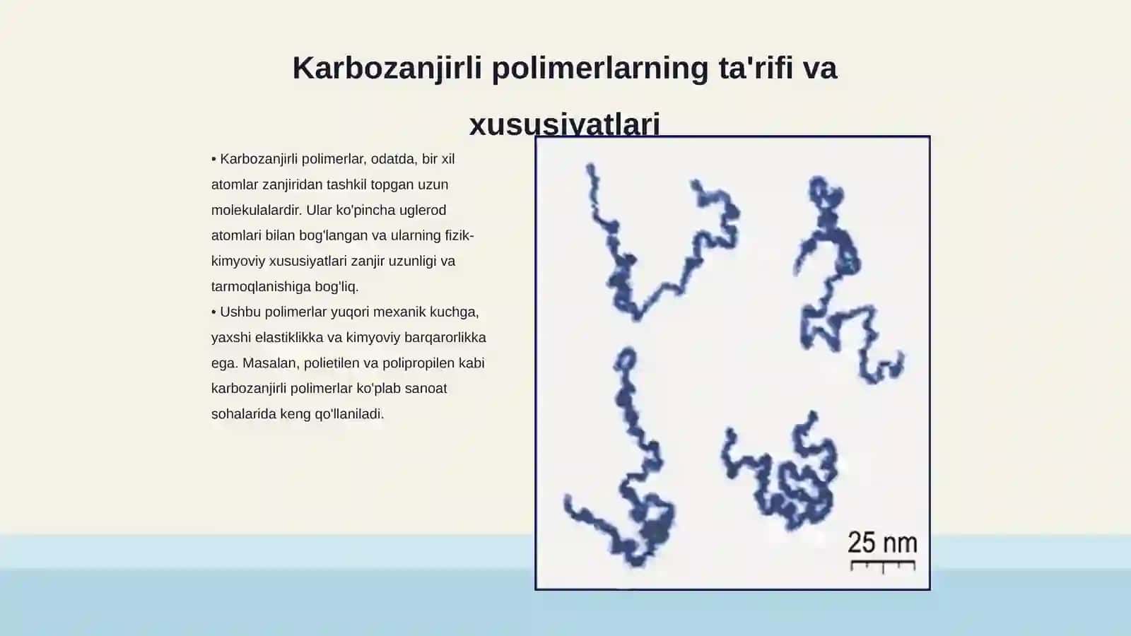 Karbozanjirli va Geterozanjirli polimerlarning asosiy vakillari. Olinishi va ishlatilishi 3