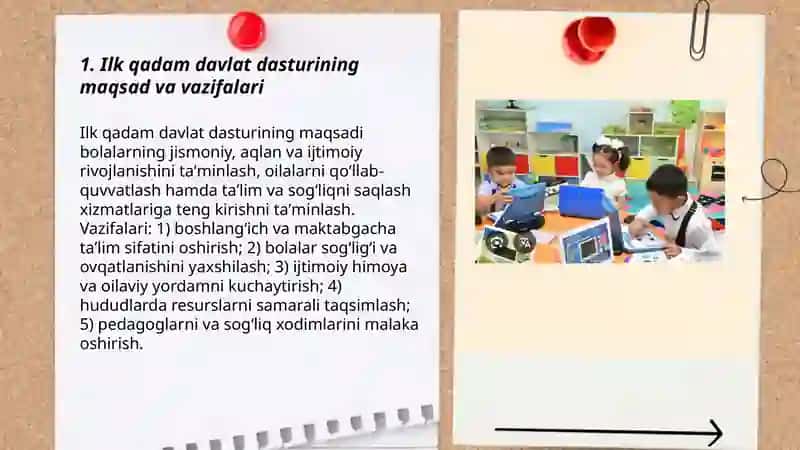 Ilk qadam davlat dasturi 3