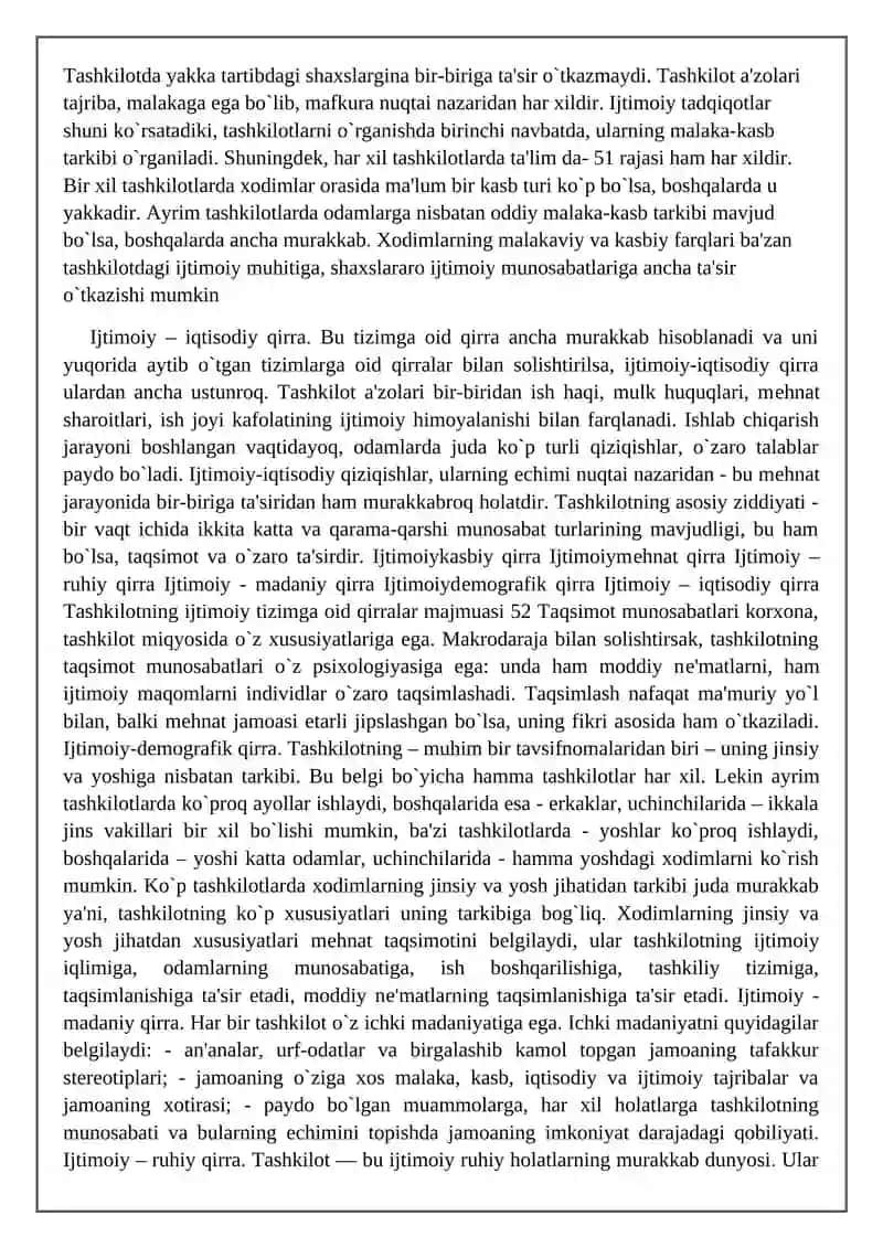 Tashkiliy va mеhnat munosabatlarning ijtimoiy tahlili 3