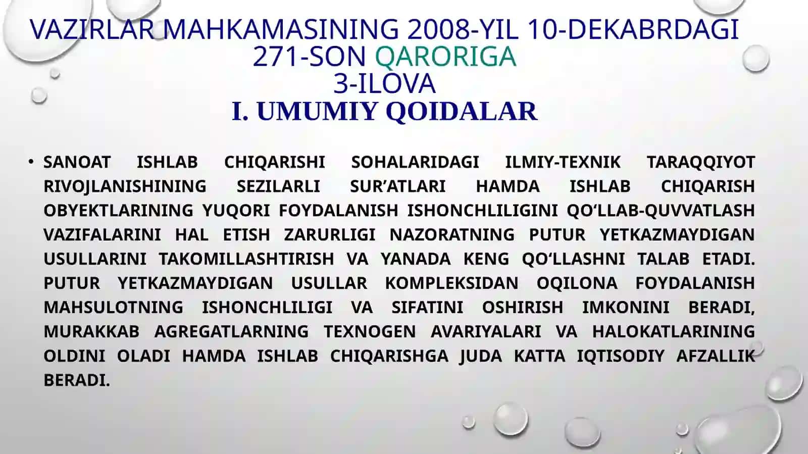 O'zbekiston Respublikasida putur yetkazmaydigan nazorat tizimini shakllantirish va rivojlantirish konsepsiyasi 3