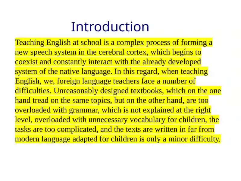 Teaching English at school 3