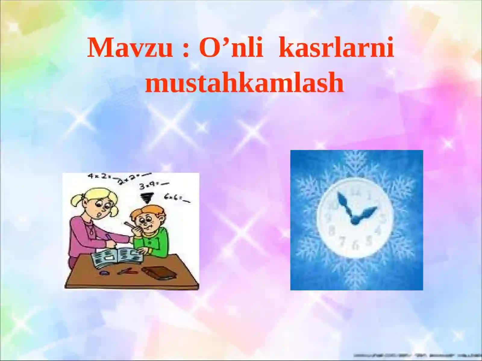 O’nli kasrlarni mustahkamlash 3