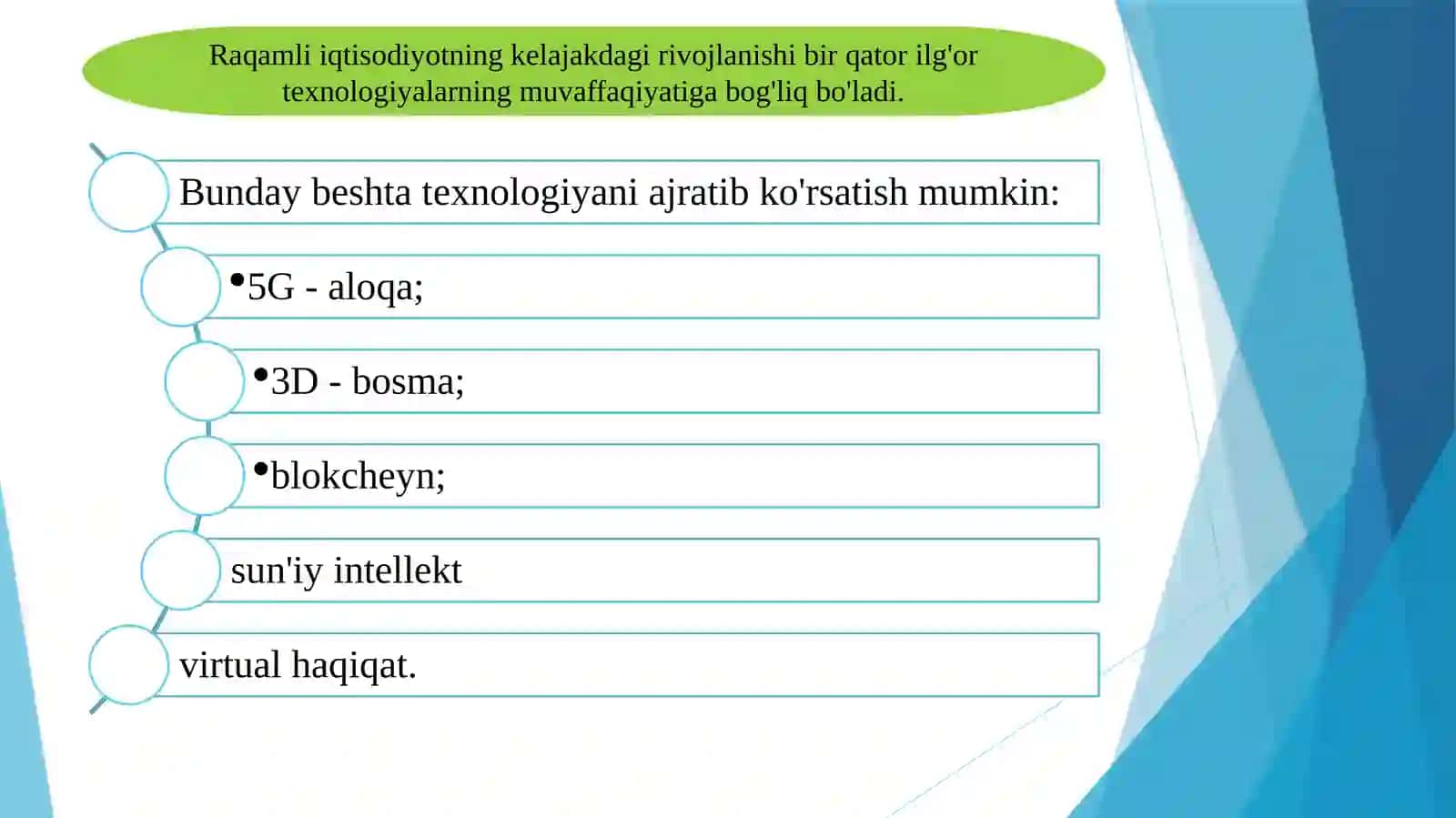O’ZBEKISTONDA RAQAMLI IQTISODIYOTNI RIVOJLANTIRISHNING USTUVOR YO’NALISHLARI VA VAZIFALARI 3