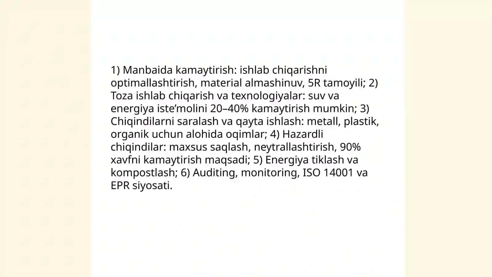 Sanoat ishlab chiqarishining ekologik barqarorligi 3